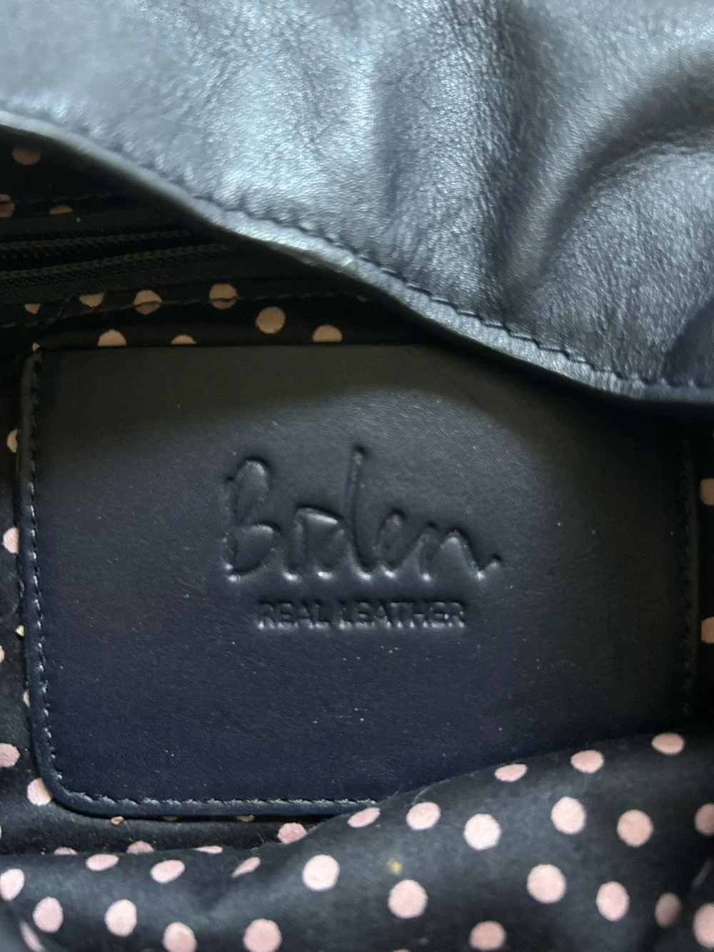 Boden Navy Hobo Bag with Braided Brown Strap